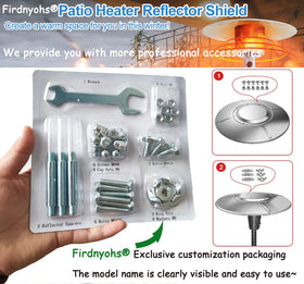 Firdnyohs patio heater assembly kit with galvanized components for durability