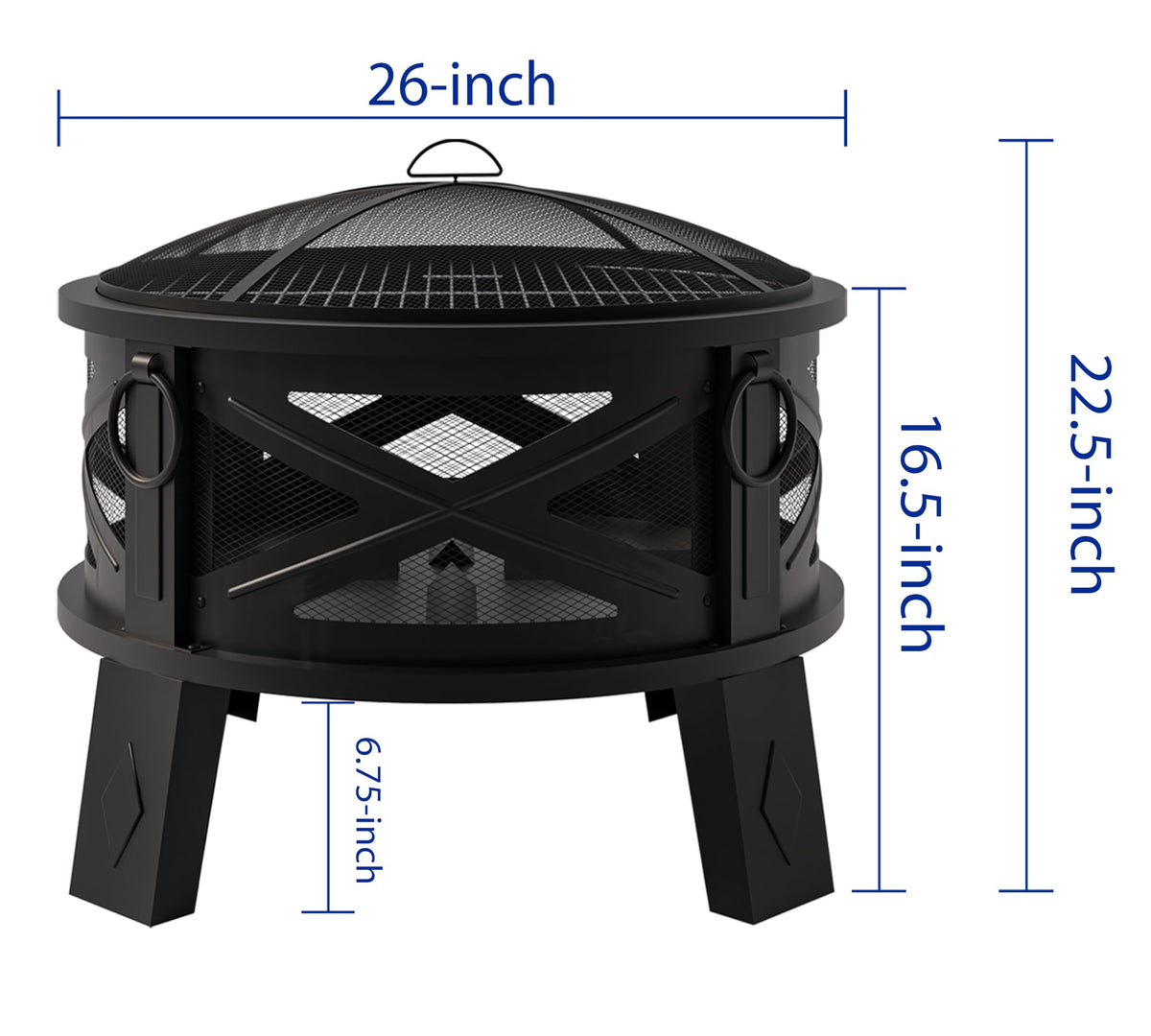 Fire Beauty 360° airflow technology promotes cleaner combustion.