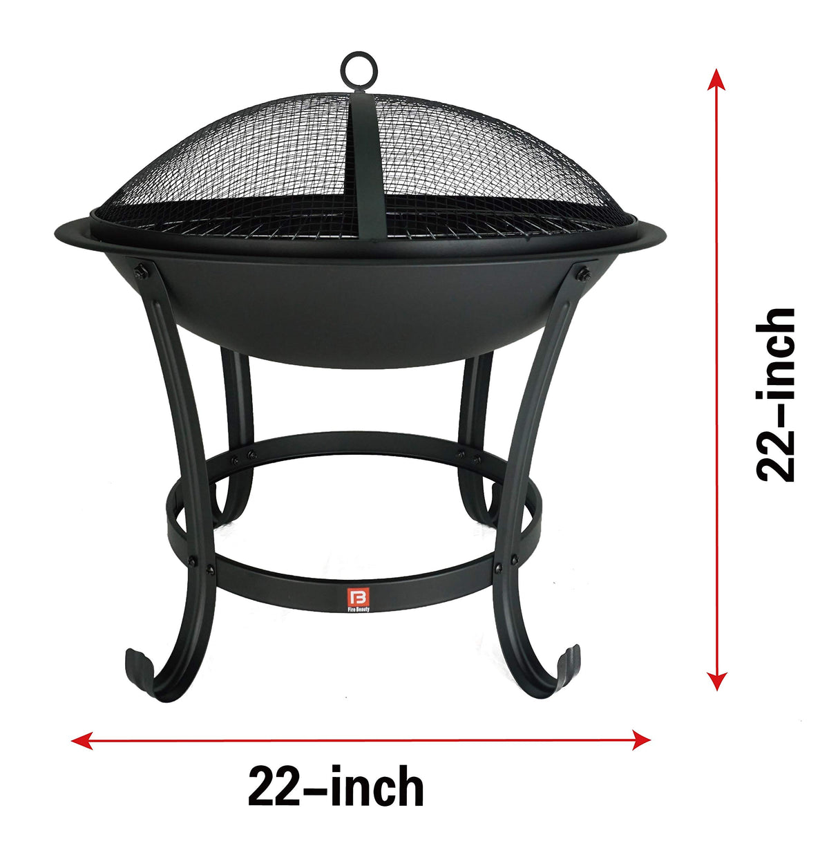 Fire Beauty built-in wood grate improves airflow for steadier burning.