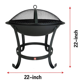 Fire Beauty built-in wood grate improves airflow for steadier burning.