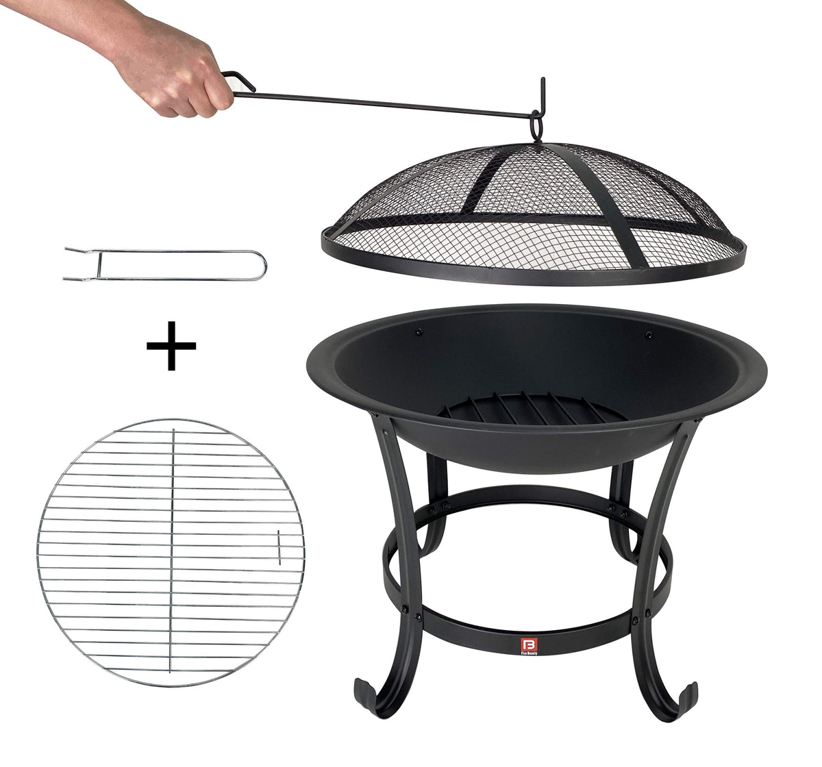 Fire Beauty deep steel fire pit for durable outdoor use.