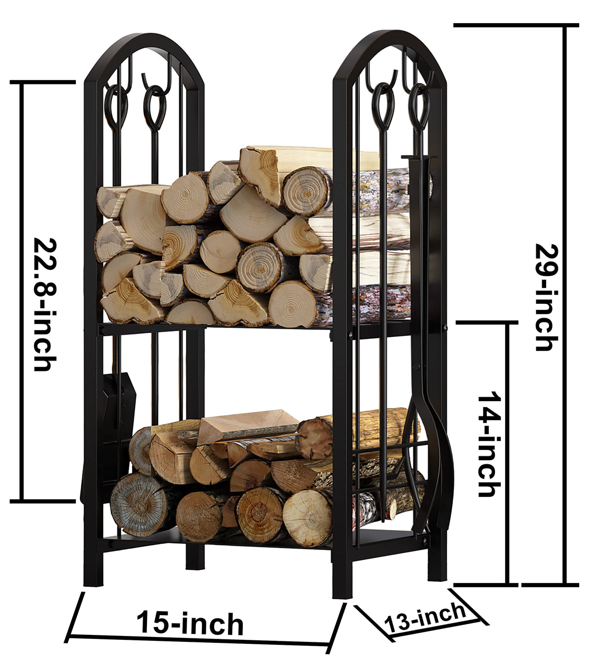 Fire Beauty durable black finish suits both indoor hearth and outdoor fire pit.
