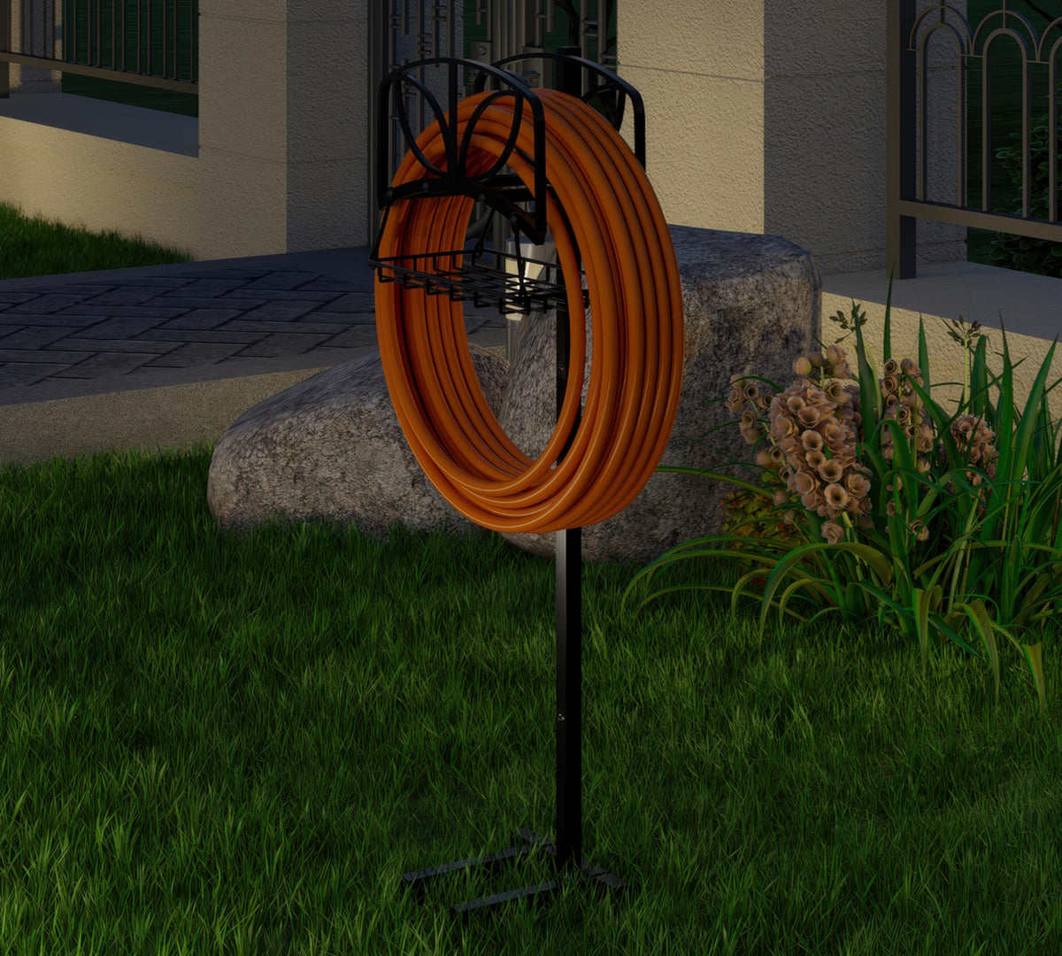Fire Beauty heavy-duty support perspective illustrates 80+ lb load handling.