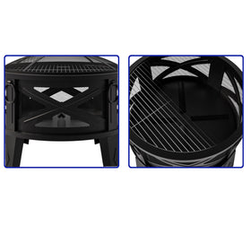 Fire Beauty spark screen blocks embers for safer outdoor use.