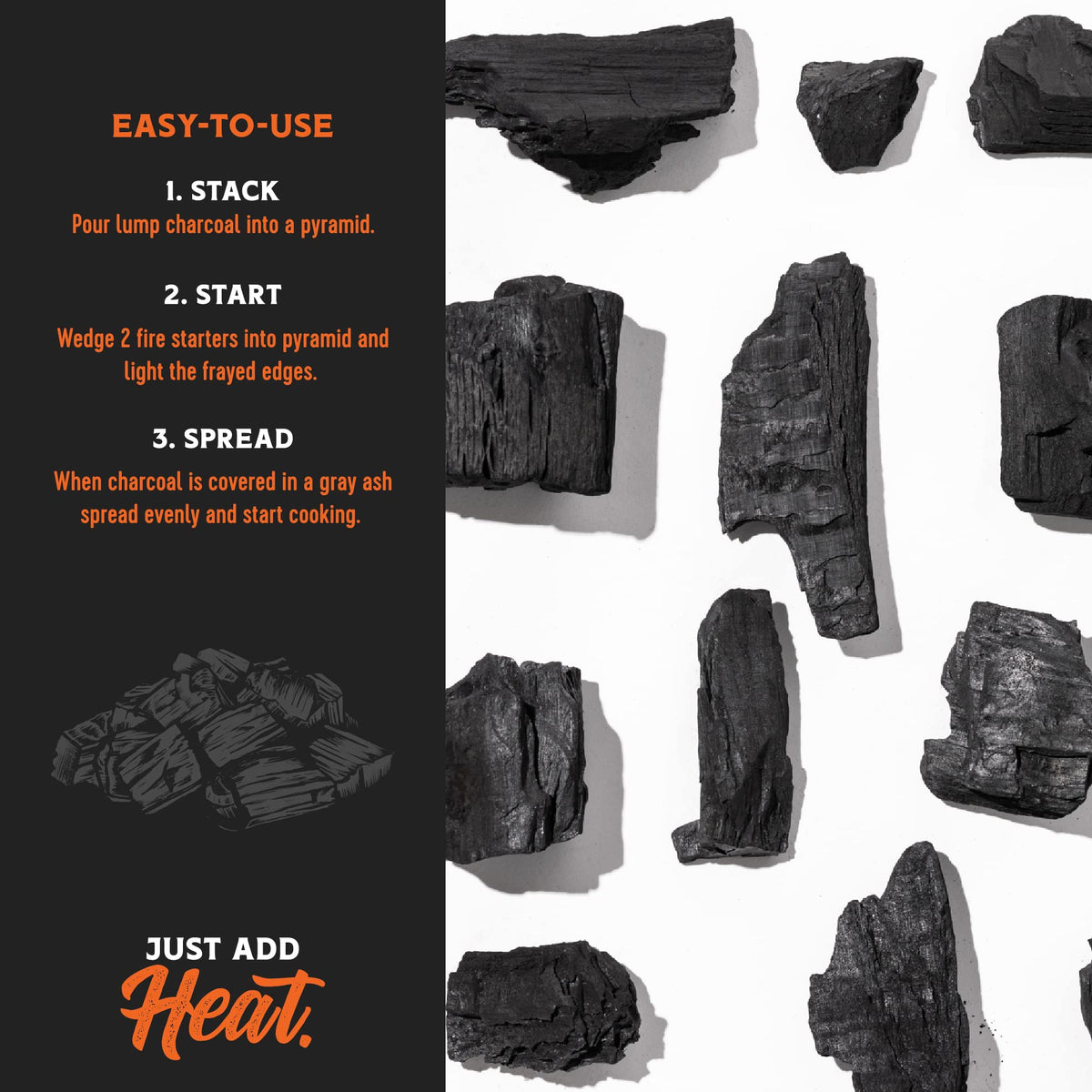 Fire & Flavor charcoal ideal for kamado grills delivering consistent heat.