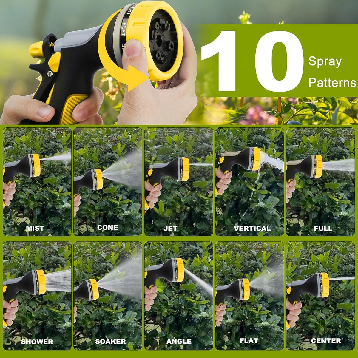 Fire Frog nozzle with durable ABS+TPR construction withstands outdoor use.