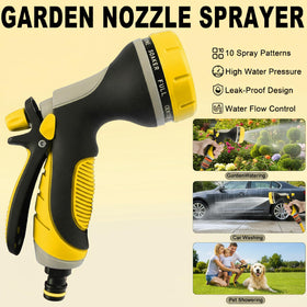 Fire Frog hose nozzle with slip-resistant rubber coating stays comfy during tasks.