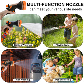 Fire Frog wide-applications nozzle suits plants, cars, cleaning, and pet bathing.
