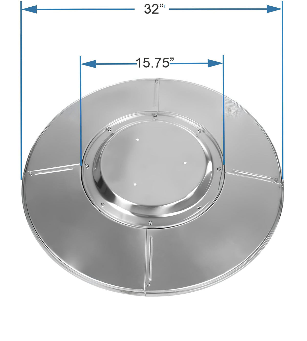 Fire Sense 61956 reflector backside highlights dust-proof construction.