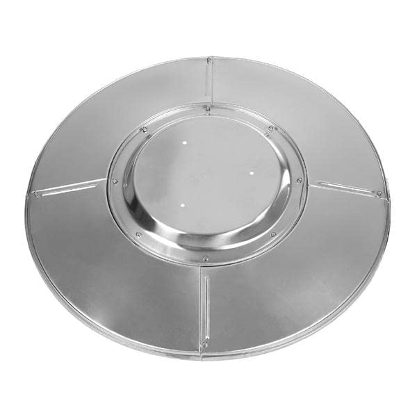 Fire Sense 61956 reflector shield side view shows durable aluminum design.
