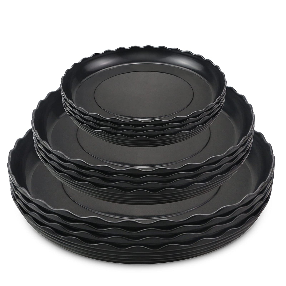 Fireboomoon 6-inch wave saucer provides a stable base and drip containment.
