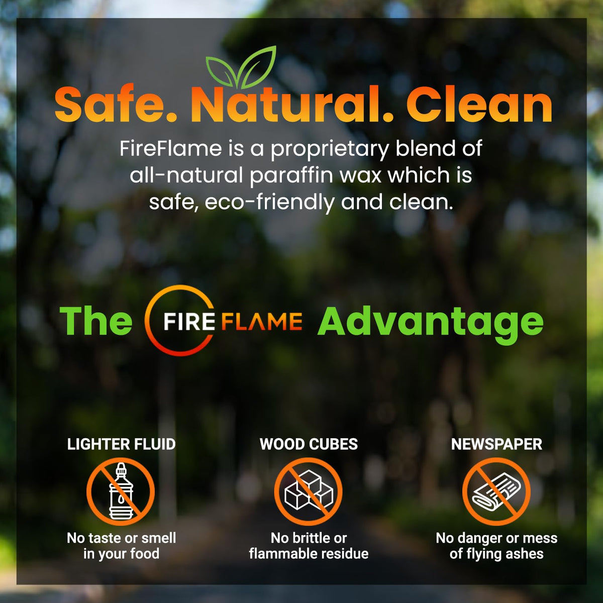 Fireflame odorless formula with mild scent during use