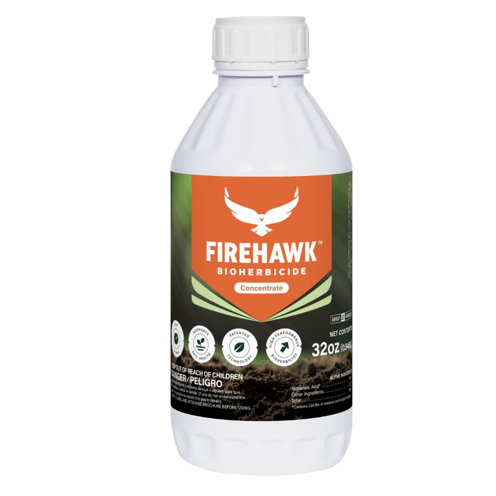 FireHawk Bioherbicide concentrate spray nozzle enables even coverage on hard surfaces