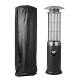 Fire Sense Full-Length Outdoor Vinyl Cover for Spiral Flame LPG Patio Heaters with 21" Round Reflectors