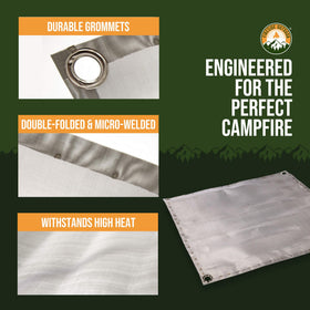 Fireside Outdoor folded-edge design prevents snags and tears.