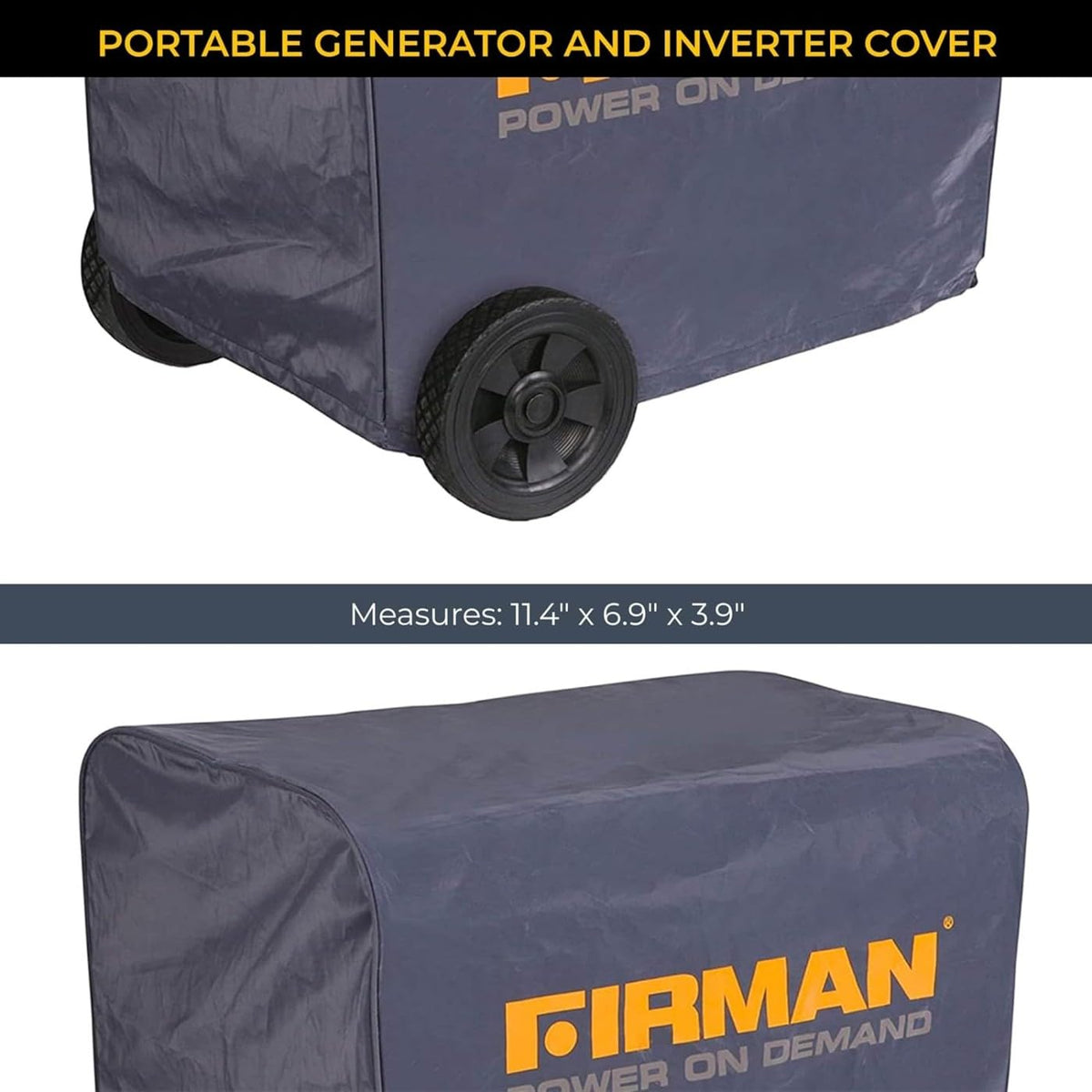 Firman 1002 cover fits 3000-4000W generators up to 25.4x18.3x19.5 in