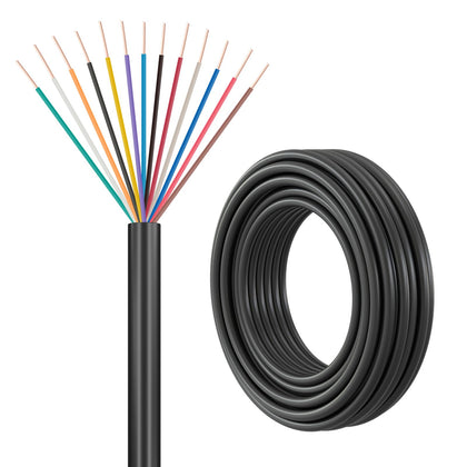 Firmerst 18/13 sprinkler wire with UV jacket for outdoor durability.