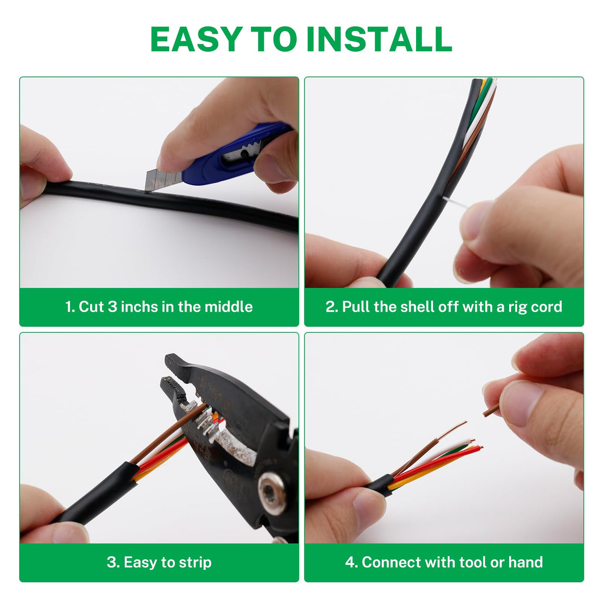 FIRMERST flexible irrigation cable eases routing around obstacles.