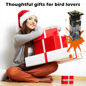 Firmlly outdoor hanging feeder with metal mesh delivers durable performance.