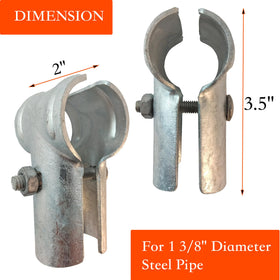 Firofend chain-link fence part close-up shows durable galvanized finish.