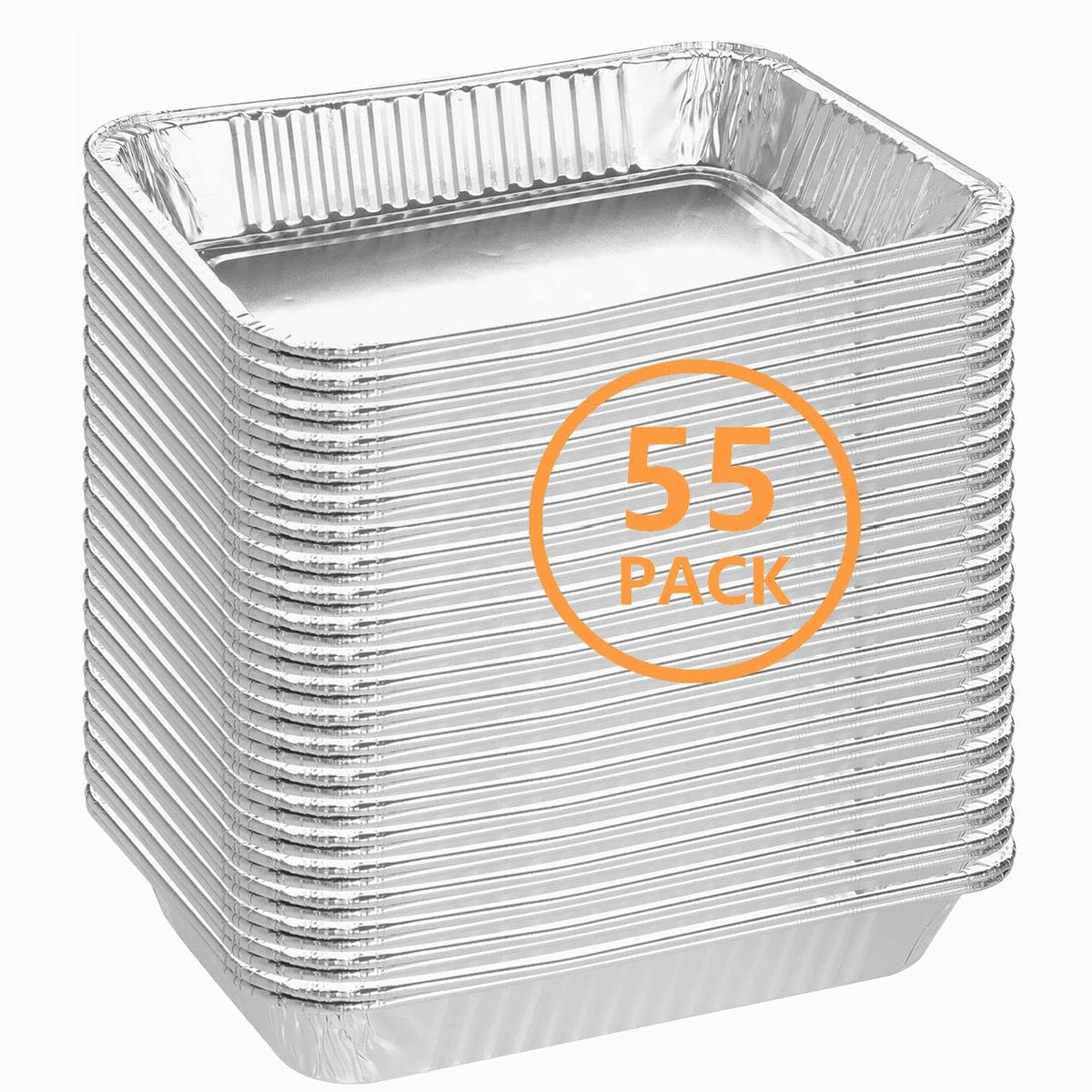 Firsgrill 55-pack drip pans compatible with Weber 6415 for clean grease capture.