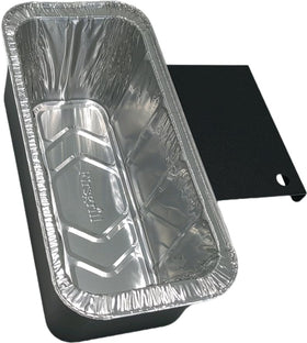 Firsgrill 28-inch foil tray catches drips, reduces mess during grilling.