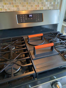 Firsgrill kitchen press durable cast-iron for long-lasting performance