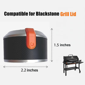 Firsgrill matte black knob set shown, stylish and cool-to-touch for safe handling.