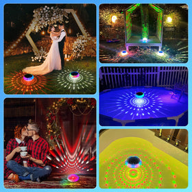 FirstE Solar Floating Pool Lights bottom lights add glow beneath the surface