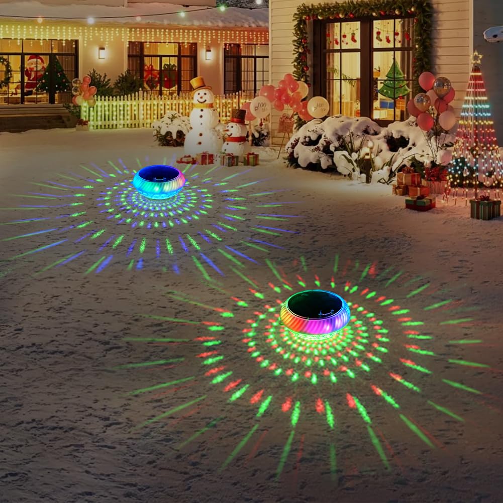 FirstE Solar Floating Pool Lights versatile for outdoor holiday decorations