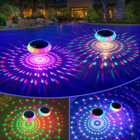 FirstE Solar Floating Pool Lights top lights brighten water for evening ambience