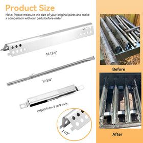 FIRXZYMZ heat plates for Char-Broil Performance grills ensure even cooking and shielding