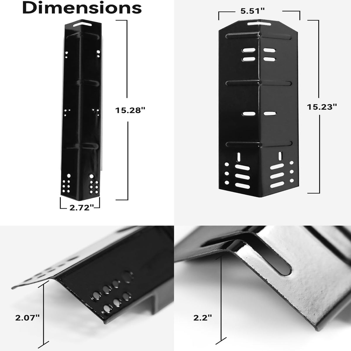 FIRXZYMZ heat plate kit for Dyna-Glo 4-burner grills ensures consistent grilling