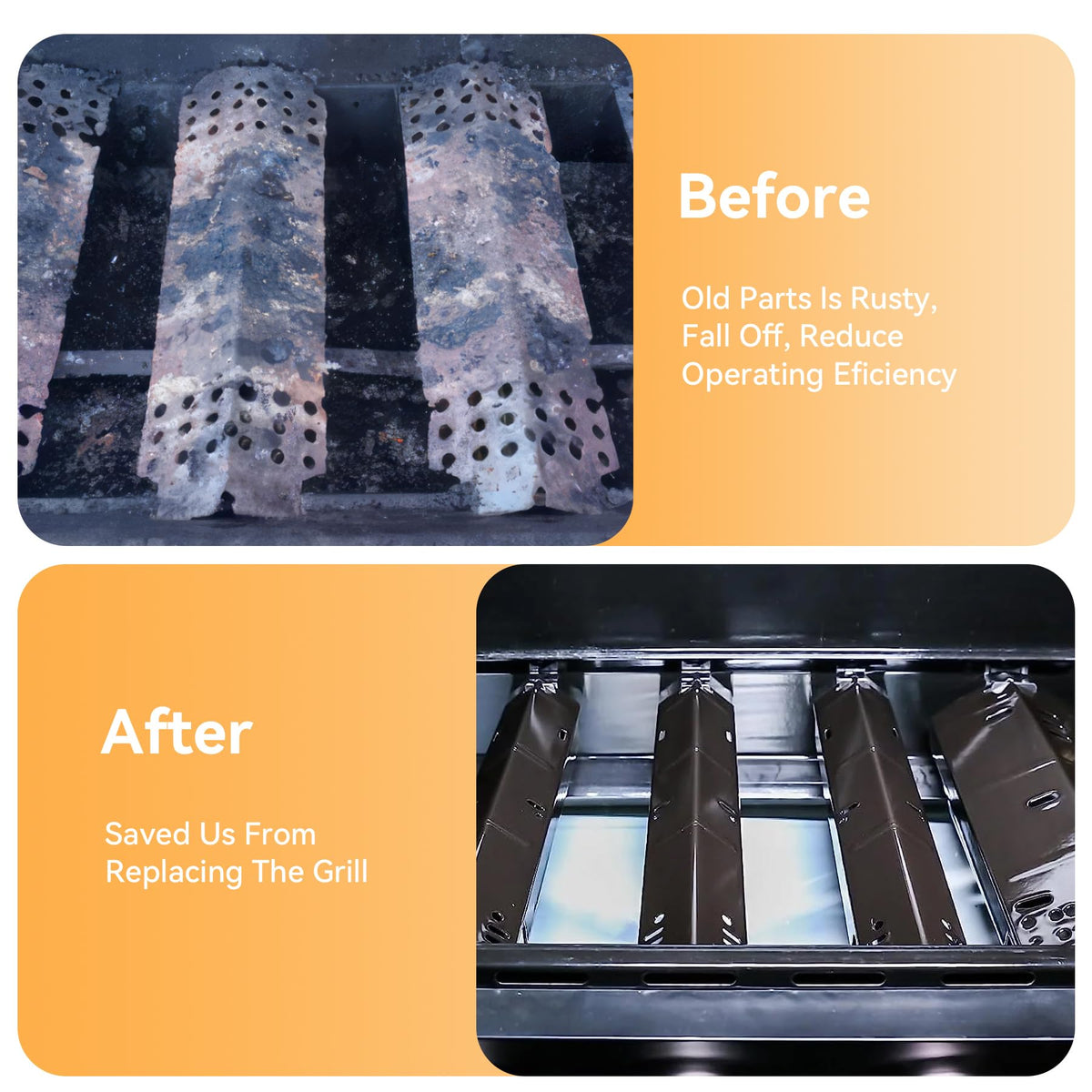 FIRXZYMZ 70-02-412 heat tent ensures even flame distribution on grills