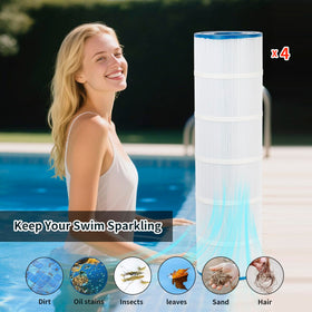 Fishing Port PLF106A 4x106 sq ft cartridge increases filtration capacity.