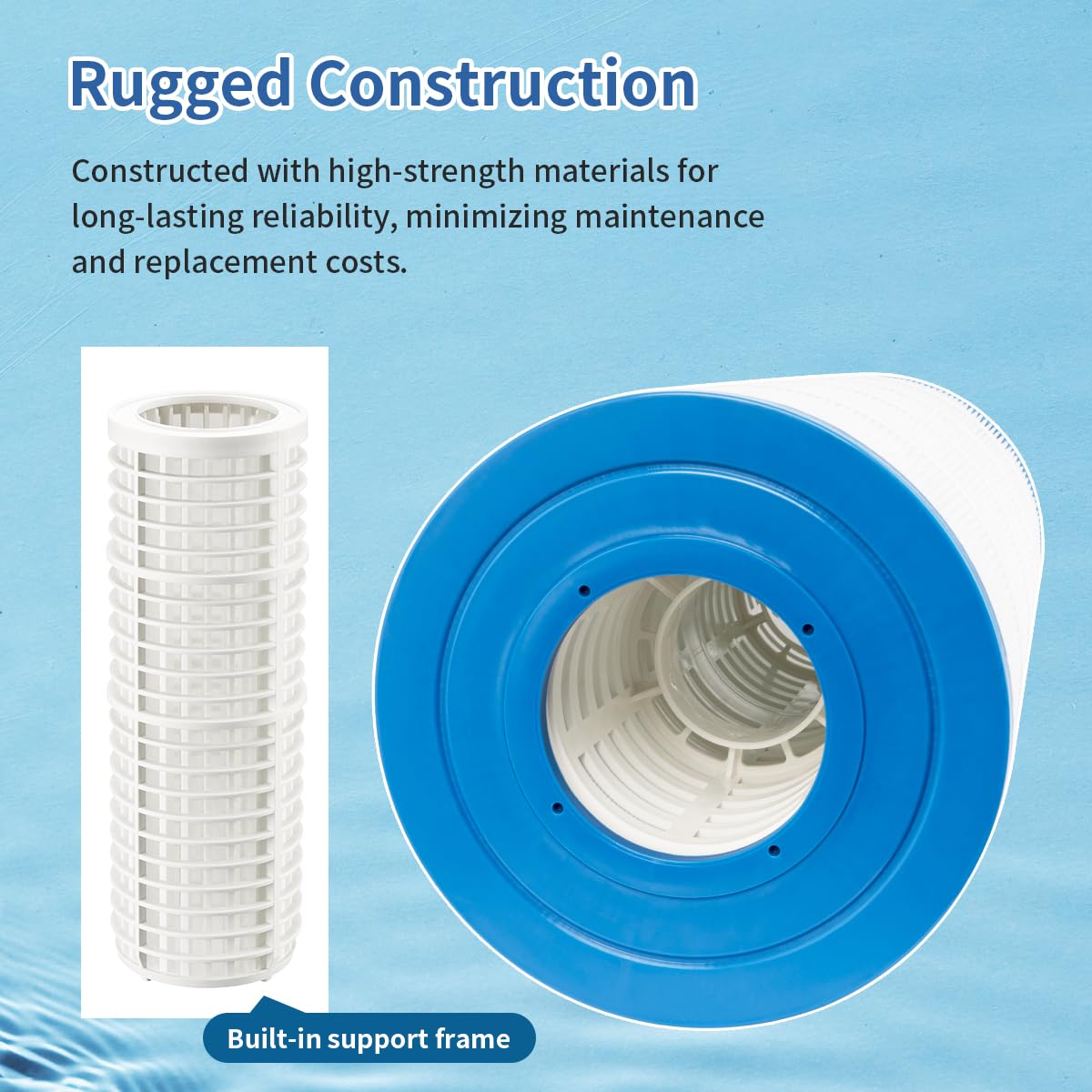 Easy to install and replace, saving pool maintenance time