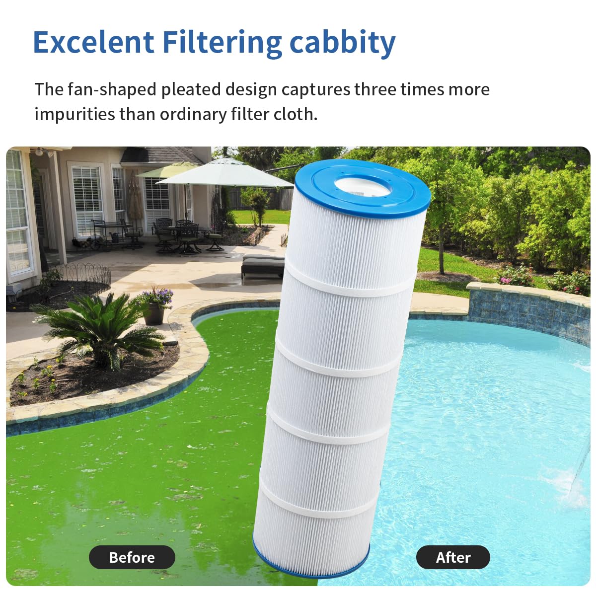 High-efficiency pleats improve filtration performance