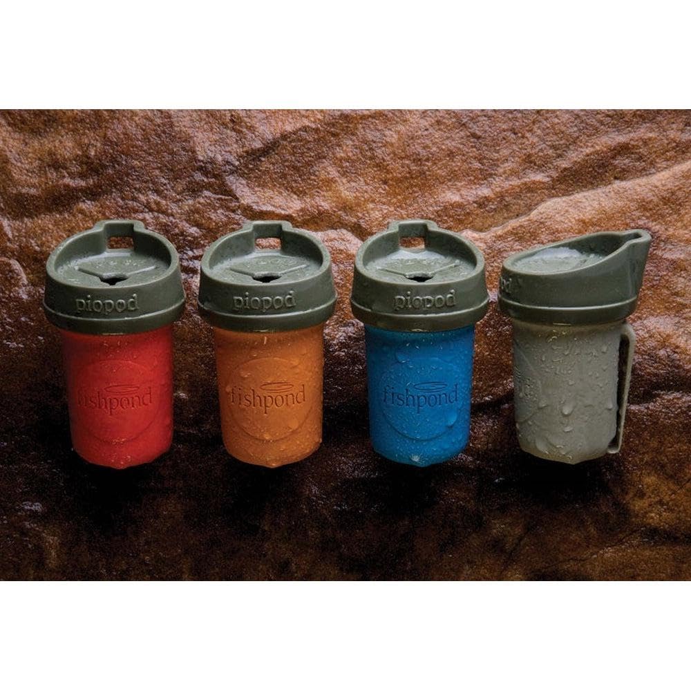 Fishpond PIOPOD elastomer cap accepts wrappers and small trash safely.