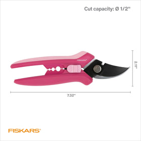 Fiskars Floral Pruner easy-action spring aids effortless opening after cuts