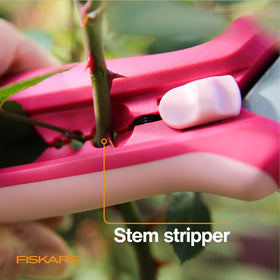 Fiskars Floral Pruner Softgrip handle provides comfortable pruning sessions