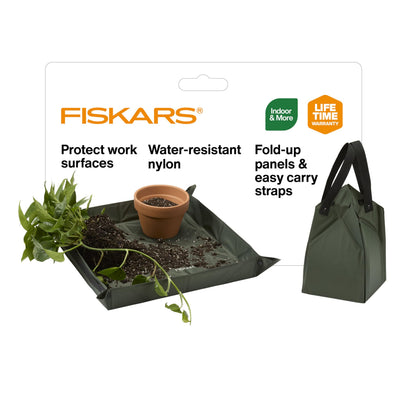 Fiskars Planting Mat showing foldable surface for ample potting area
