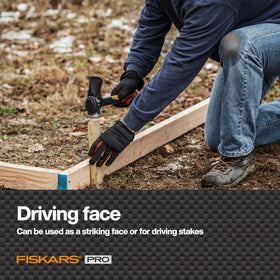 Fiskars Pro IsoCore Maul rust-resistant coating keeps blade sharper longer.
