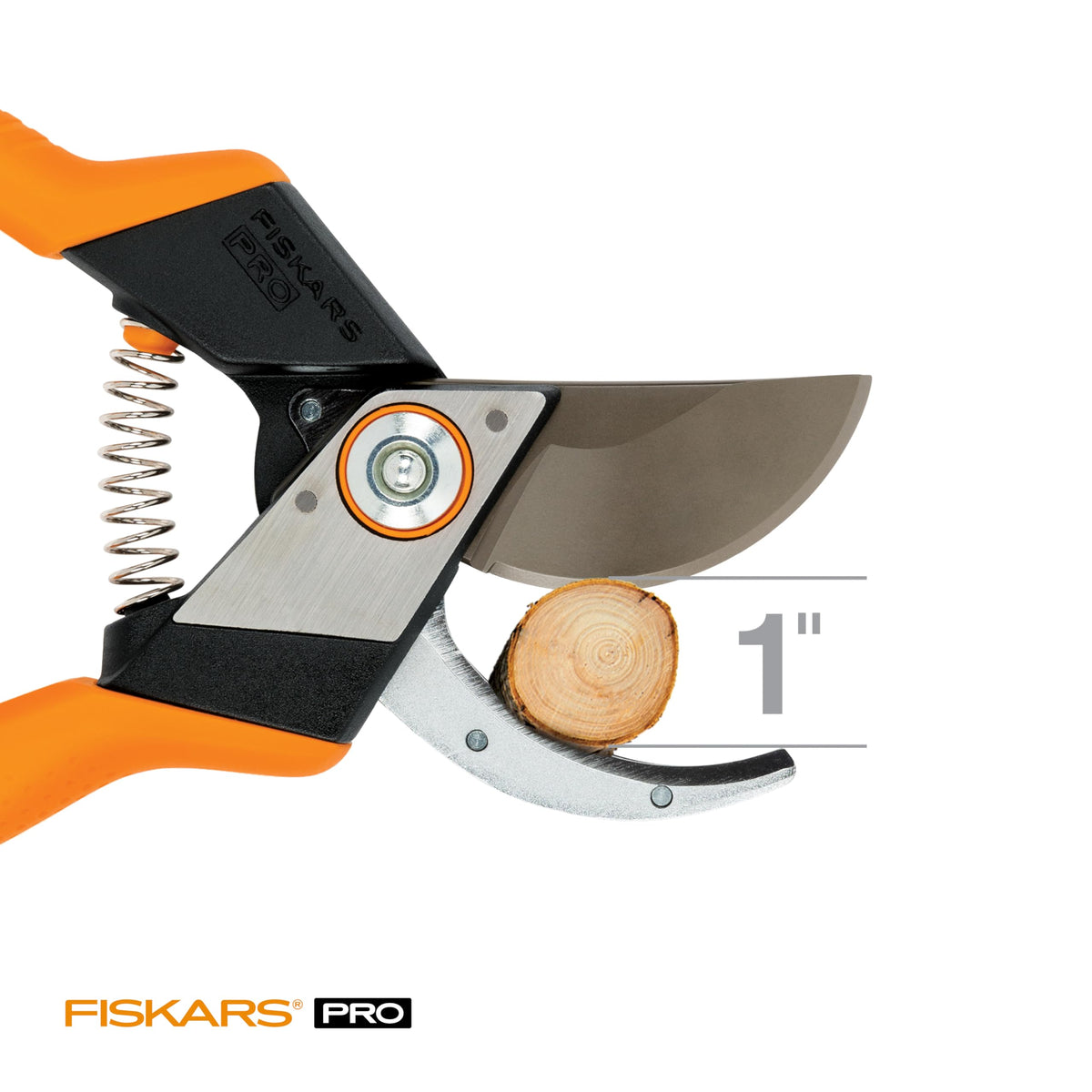Fiskars Pro Pruner spring-action design opens blades easily