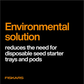 Fiskars Soil Block Maker durable construction with lifetime warranty