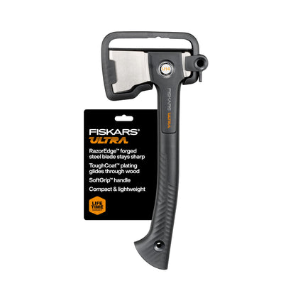 Fiskars Ultra Universal Axe U14 blade with RazorEdge for lasting sharpness.
