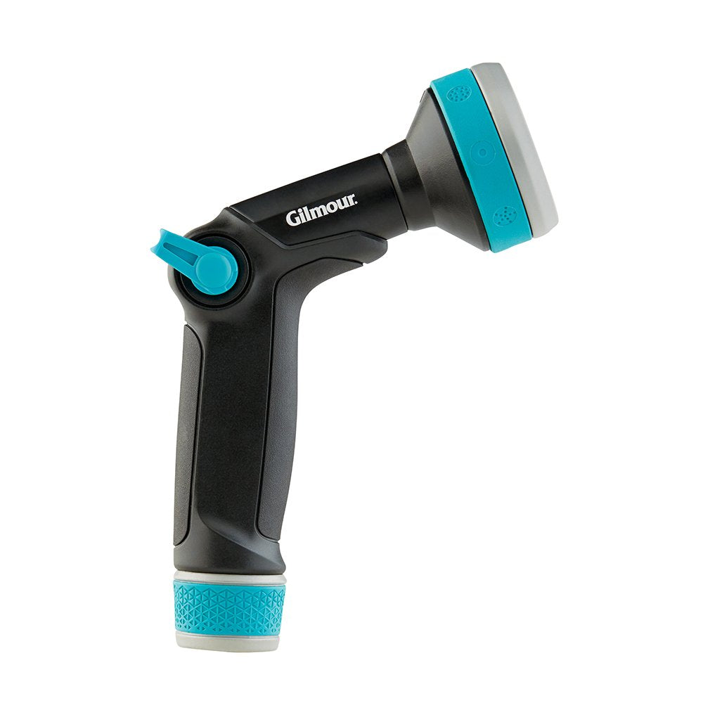 Fiskars nozzle features metal reinforcement for durable performance.