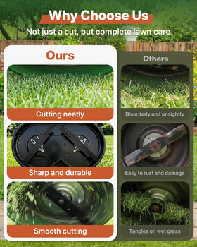 Fismiuta 2-pack mulching blades offer value for ongoing yard maintenance