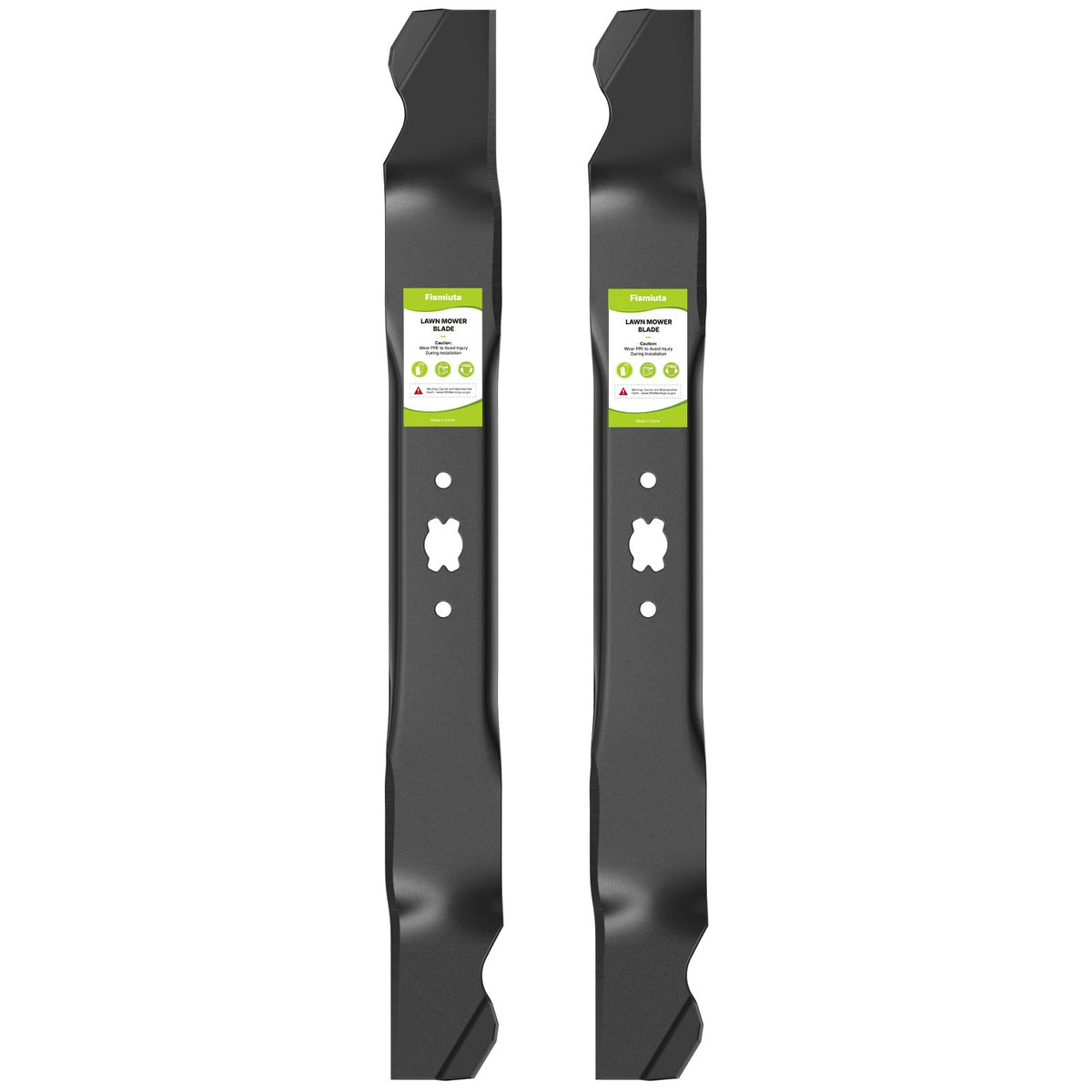Fismiuta 21-inch mulching blade pack for efficient cutting and debris processing.