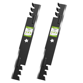 Fismiuta 403107 lawn mower blade close-up showing robust construction and sharp edge for clean cuts