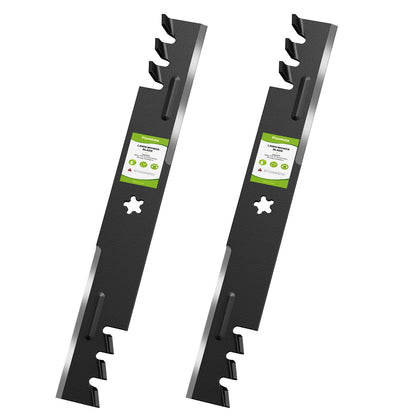 Fismiuta 403107 lawn mower blade close-up showing robust construction and sharp edge for clean cuts